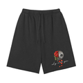 Snow Washed Raw Hem Shorts
