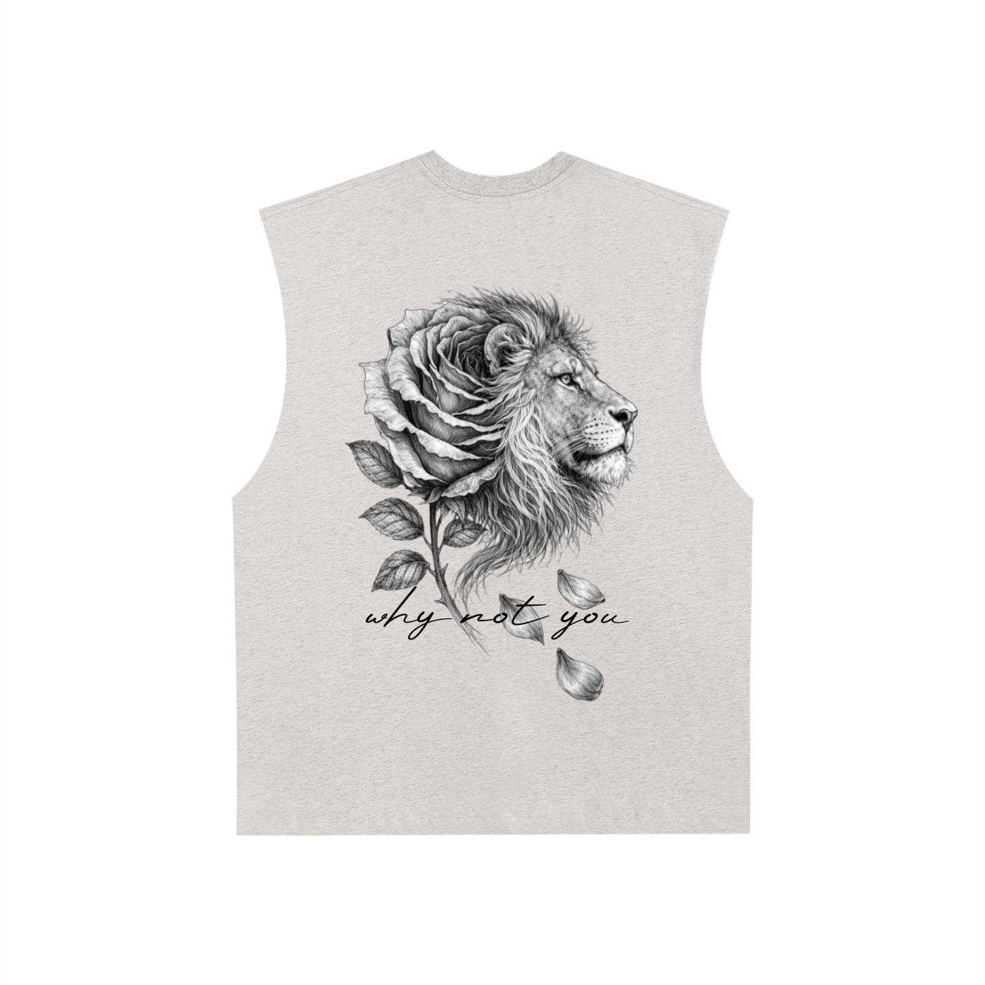 Raw Edge Cotton Tank Top
