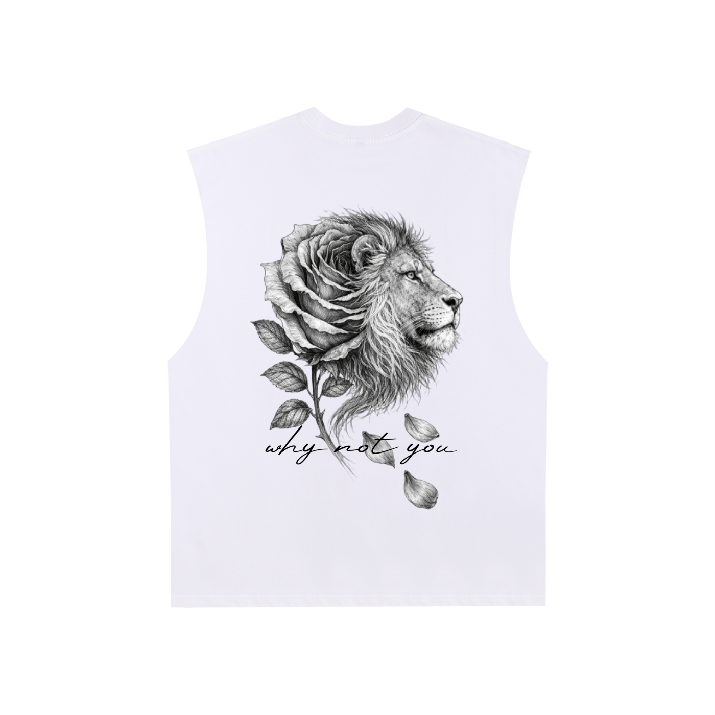 Raw Edge Cotton Tank Top