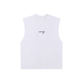 Raw Edge Cotton Tank Top