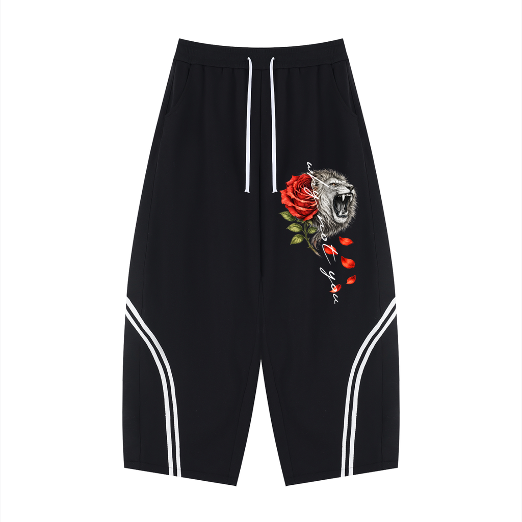 Unisex Wide Leg Piping Sweatpants